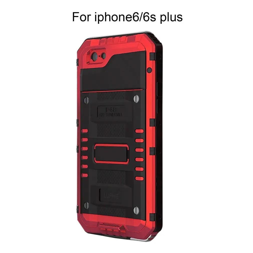 2017 LUPHIE Mobile Phone Protective Case Aluminum Hard Cover Full Protected cases for iPhone 6 6s plus iphone 7 7plus cover |
