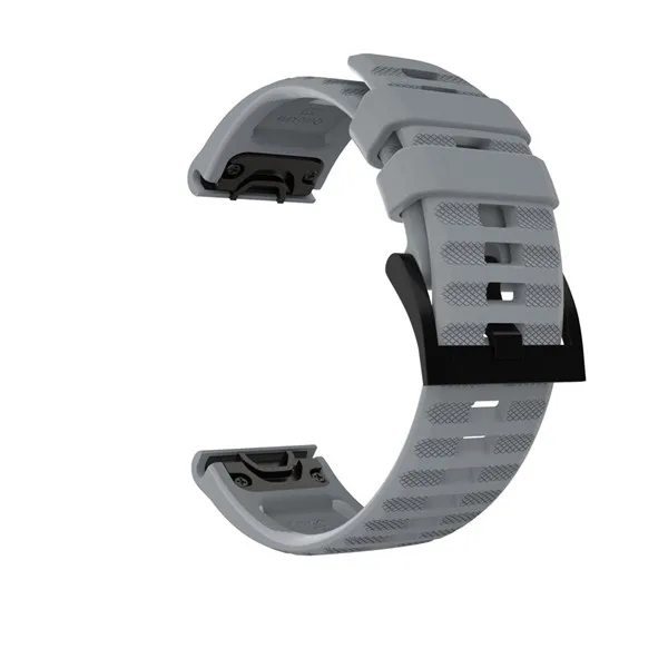 Серый 22 мм наручный ремешок с быстроразъемным сменным ремешком для Garmin Fenix 6 gps Смарт-часы легко подходят полосы ремень браслет ремешок для часов - Цвет: Серый
