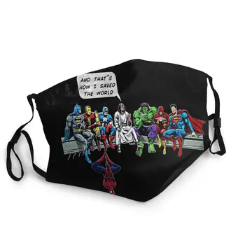 

Captain America Spiderman Batman Superman Reusable Face Mask Anti Bacterial Dustproof Mask Protection Cover Respirator Muffle