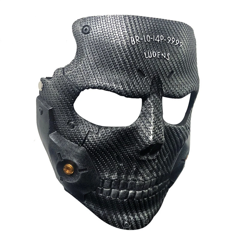 

Game Death Stranded Death Stranding Sam Mask Battle Cosplay Resin Half Face Halloween Adult Halloween Helmet One Size Unisex