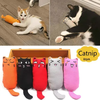 

1PC Mini Cute Pet Catnip Toys Claws Thumb Bite Cat Mint Scratcher Teeth Grinding Catnip Cat Toy Interactive Tools Pet Supplies