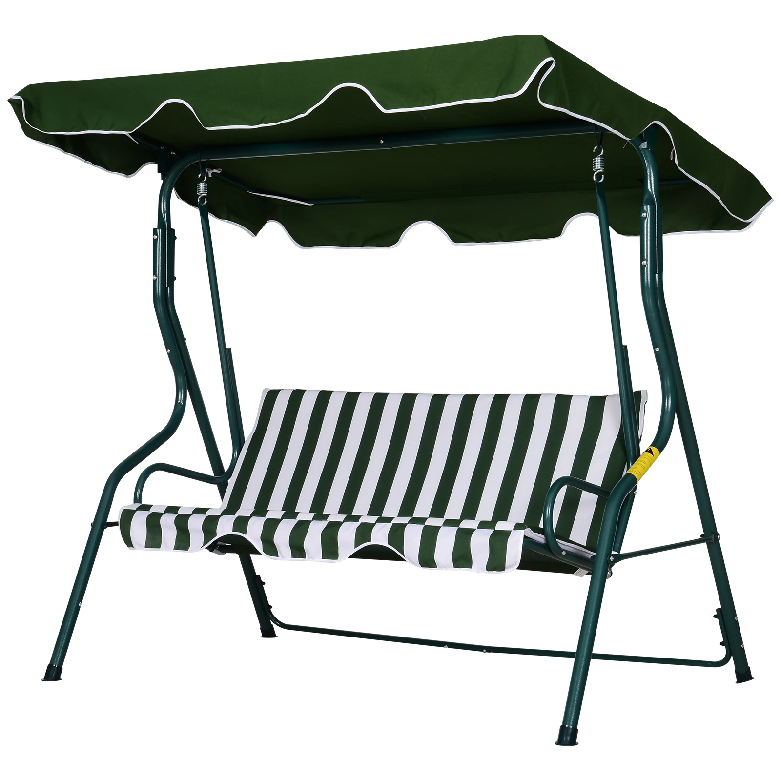 3 Seater Garden Swing For Porch Terrace Or Garden With Builtin Awning