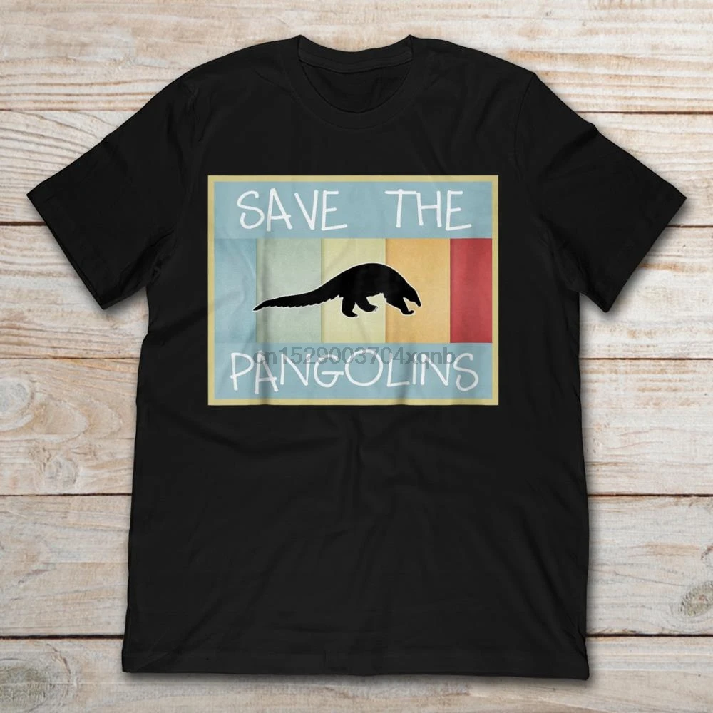Бренд Save The Pangolins Футболка мужская футболка с короткими рукавами|Футболки| |