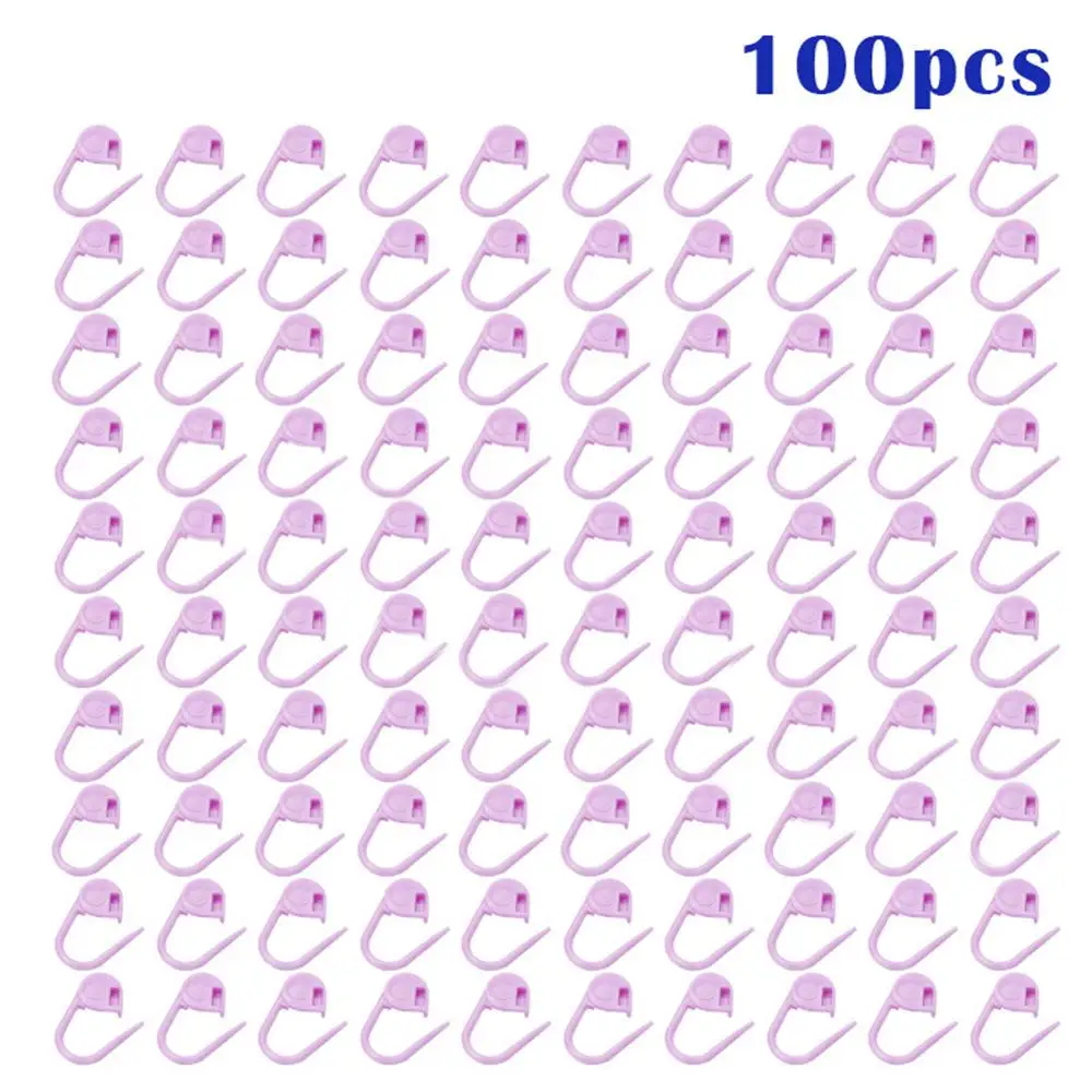 Pink 100 шт. вязание крючком фиксирующий стежок иглы клип маркер Ремесло DIY Швейные Инструменты - Цвет: Pink