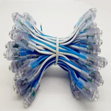 DHL 400 шт./лот 9 мм Синяя светодиодная точечная лампа один Цвет DC5V открытый Водонепроницаемый IP68 светодиодное Рождественское украшение светодиодный модуль