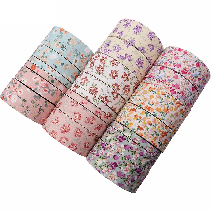 2Yards Flowers Grosgrain Ribbon DIY Hair Bow Crafts Sewing Fabric Gift Wrapping Material Pet Rope Accessories Wedding Decoration ribbon decoration grosgrain ribbon ribbon supplies sewing ribbon wrapping ribbon