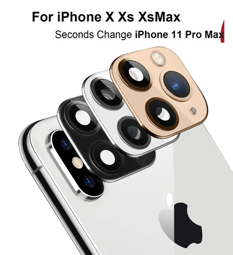 Три поколения Чехол для IPhone Apple X XS MAX секундная Замена для IPhone 11 PRO MAX наклейка на рассеиватель Модифицированная крышка объектива камеры