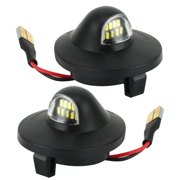 

For Ford F150 F250 F350 Car LED License Plate Light Lamp Assembly Replacement Bulbs 2Pcs