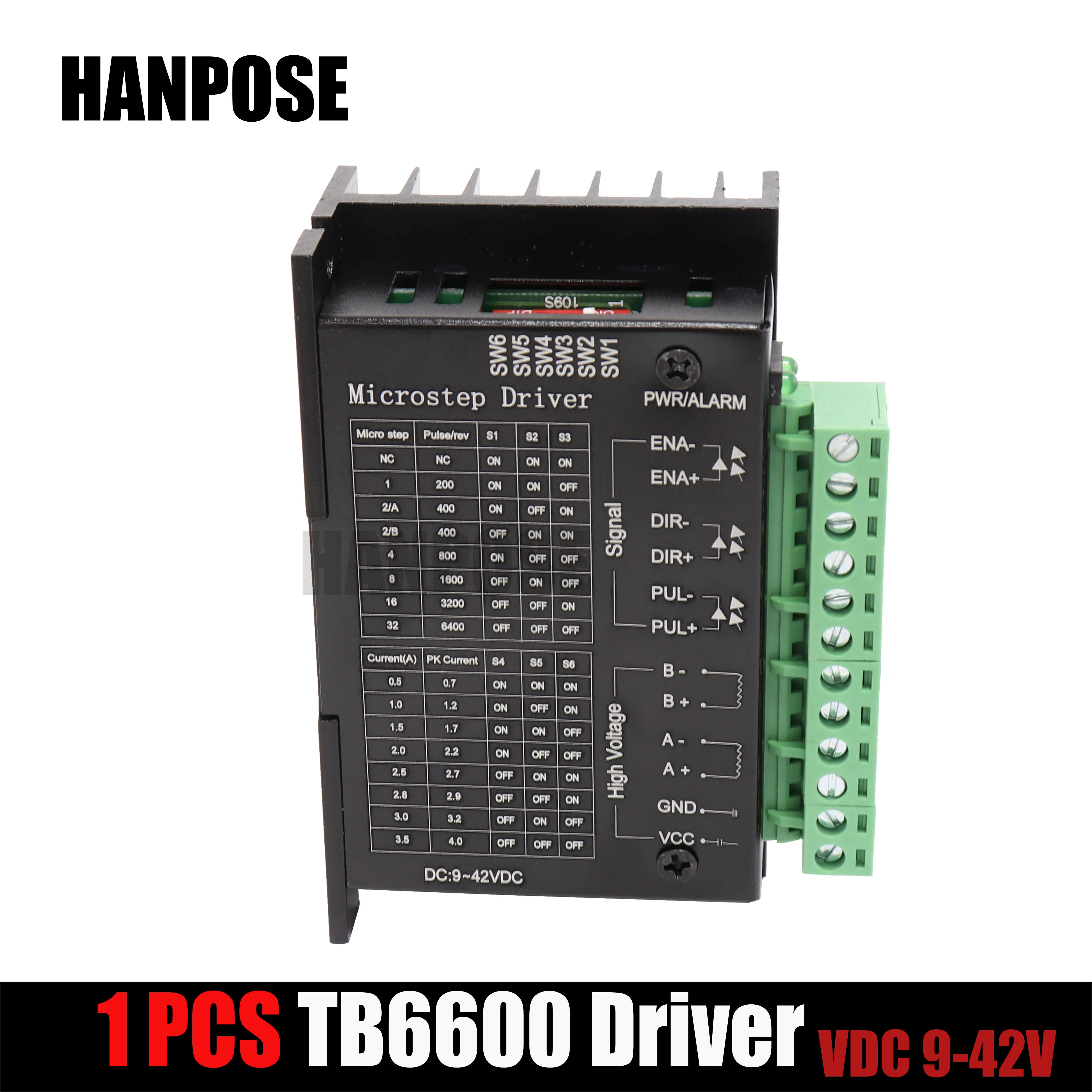 

Free Shipping Stepper Motor Driver TB6600 Nema 23 42/57/86 Nema17 4A DC9-40V 1 axis Stepping Motor CNC Engraving Machine