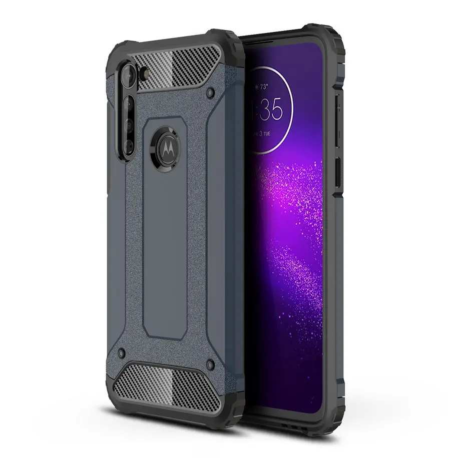 Противоударные Чехлы для Motorola Moto G 8 G8 Power двухслойный Гибридный армированный