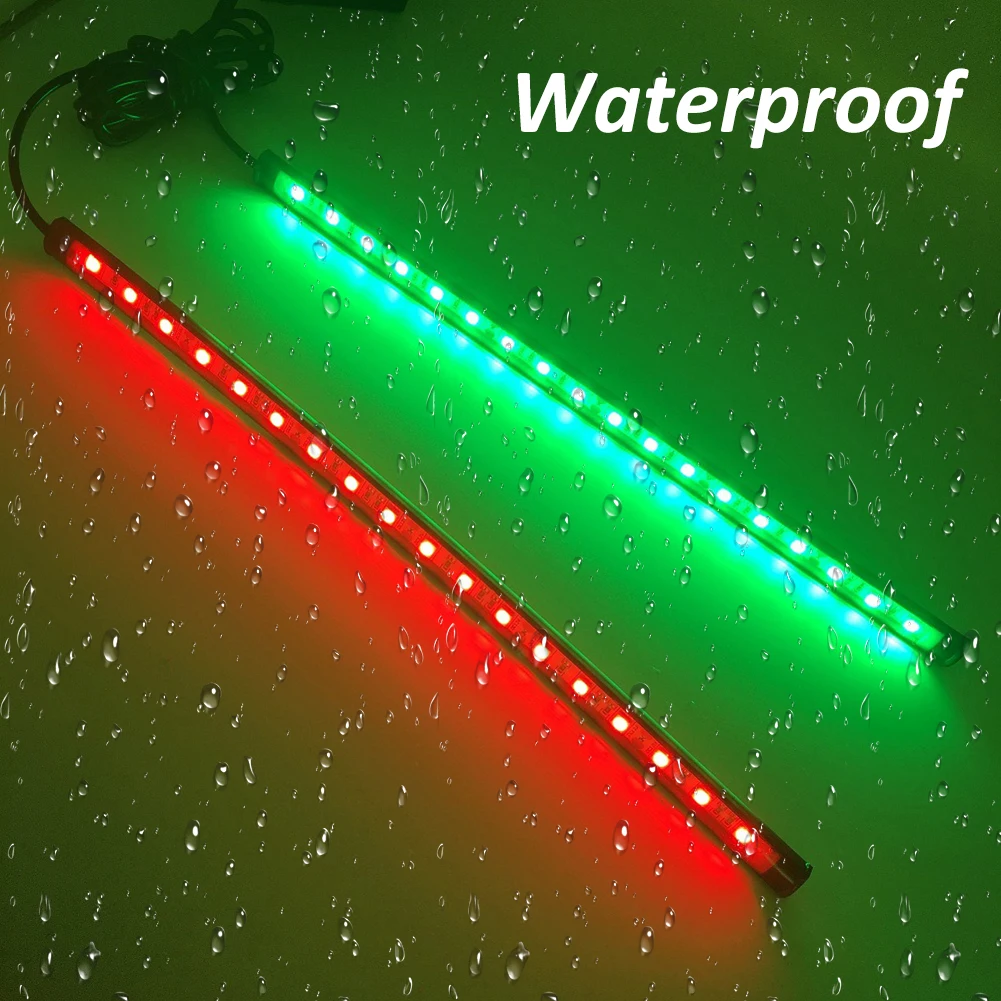 Аксессуары для лодки морской 2 шт. красный зеленый навигационные огни 18 ledsea лодка 12 В яхта Понтонный грузовик полосы света оборудование для лодки