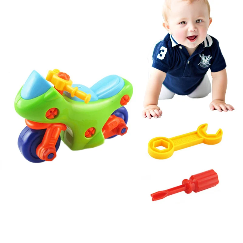 DIY Винтовая гайка в сборе разборная игрушка пазл детский мотоцикл |