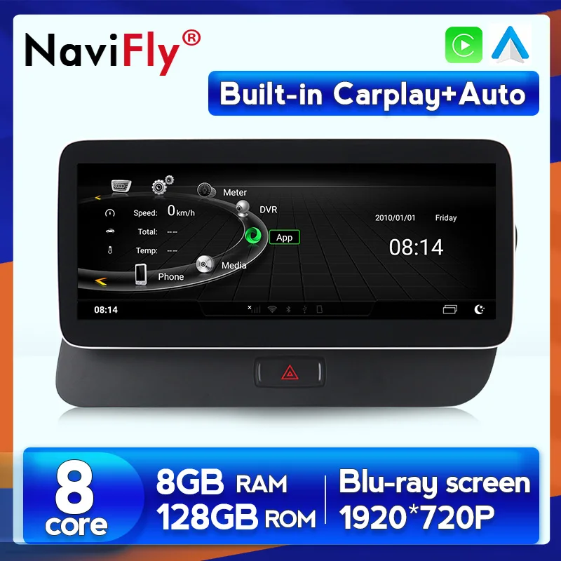 12.5” 8G+128G Android 10 Car DVD Radio GPS Navigation Multimedia Player