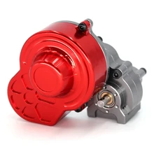 SCX10 Metal Gearbox Transmission Box Contain Gear for 1/10 Rc Crawler Car Axial Hydraulic Transmission Box Upgrade Parts-Red Sil SCX10 Metal Gearbox Transmission Box Contain Gear for 1/10 Rc Crawler Car Axial Hydraulic Transmission Box Upgrade Parts-Red Sil