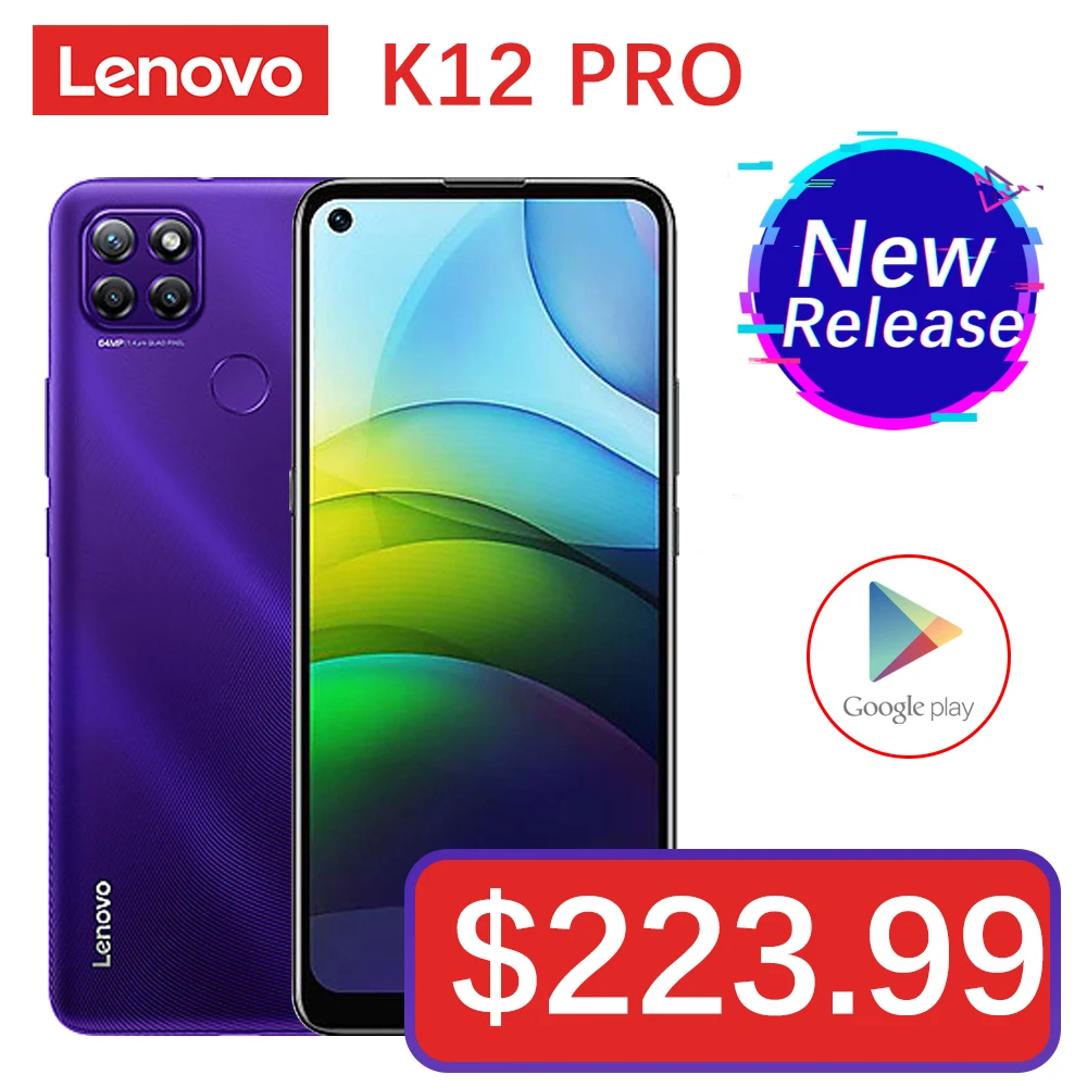 Original Lenovo Lemo K12 Pro 4G Mobile Phone 6.8inch