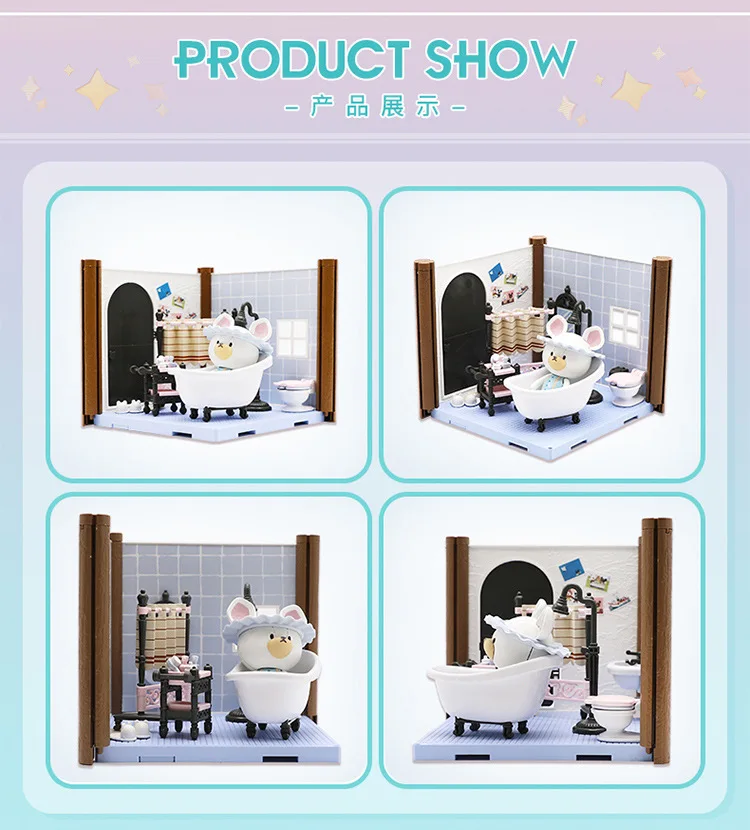 Bandai Haco комната Джеки стиральная машина кухонный набор медведь школа Собранный игровой дом игрушки