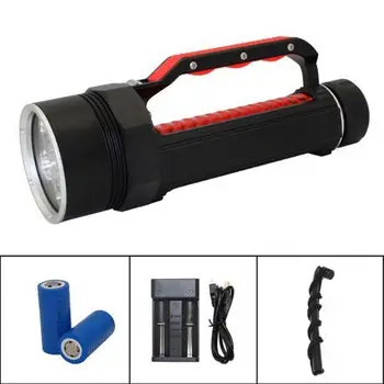 

Diving Flashlight 6x XM-L2 LED Underwater Suba Diving Light Waterproof Torch Lamp Lighting + 32650 Battery + Charger