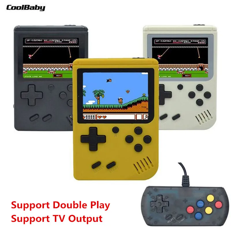 

Original Coolbaby RS-6A Retro Portable Handheld Game Console 8-Bit 3.0 Inch HD Color Game Player Built-in 168 Games Double Play