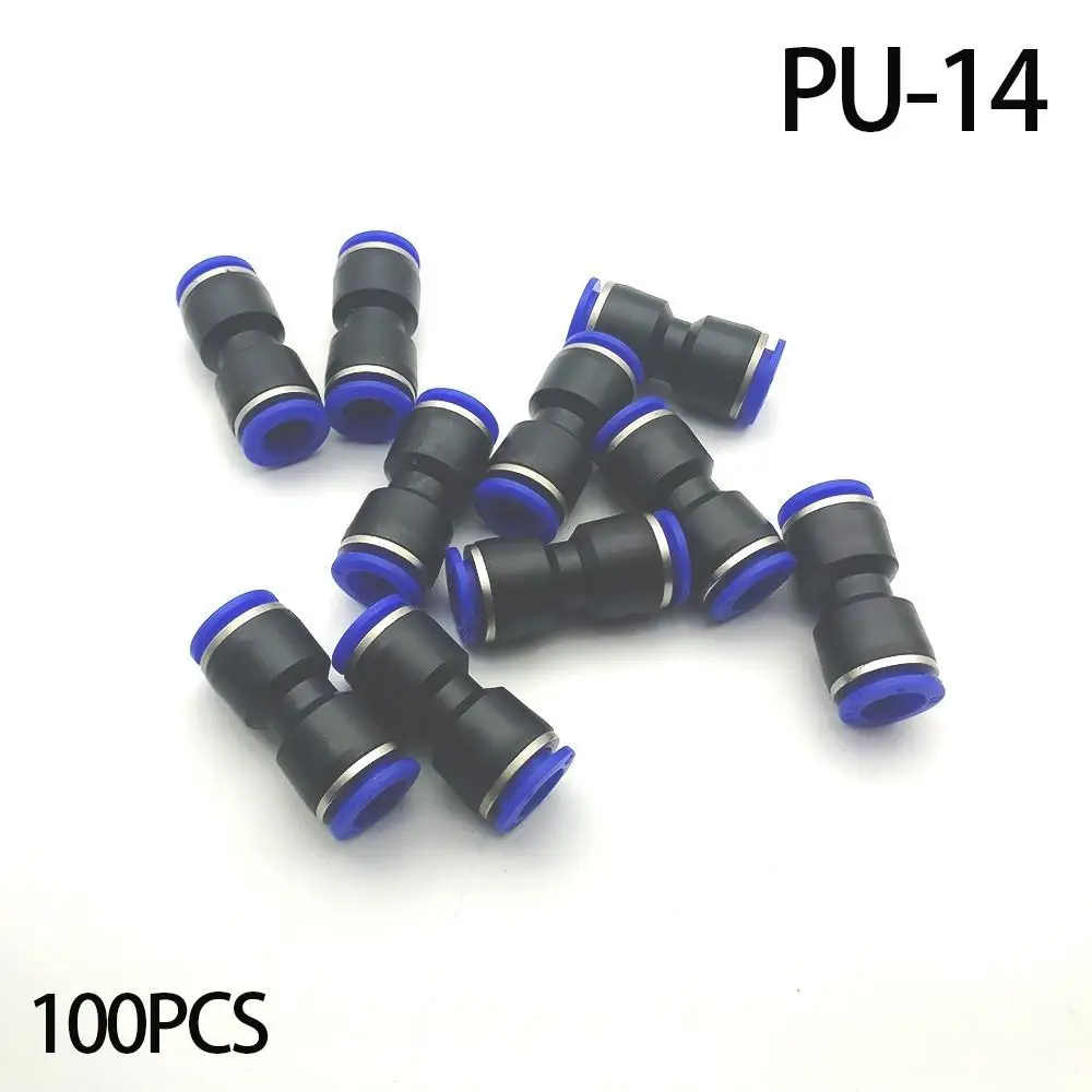 

Free shipping 100pcs/lot PU-14 pipe, a touch of push pipe fittings pneumatic joint quick connectors.