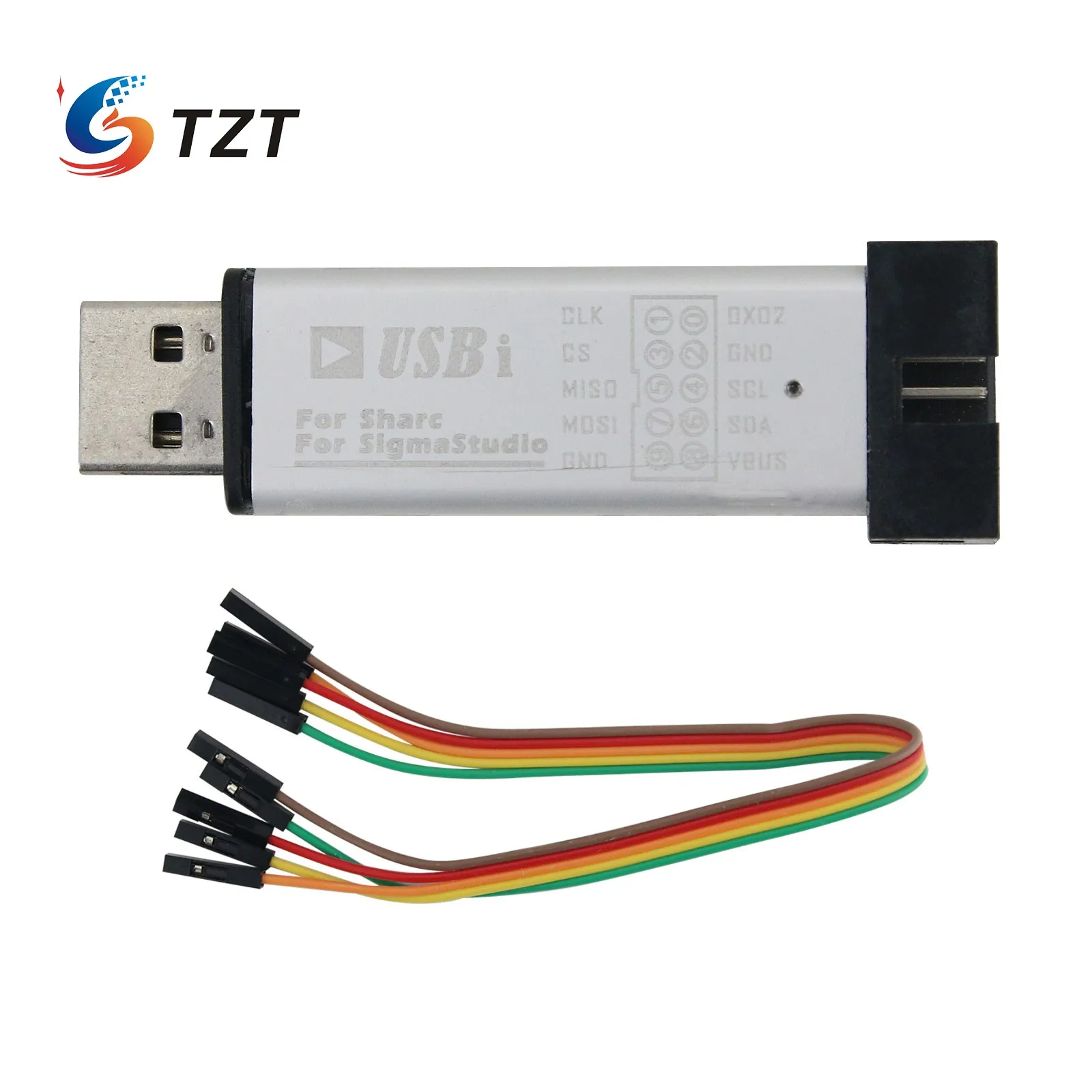 

TZT USBI Emulator Burner USB Programmer EVAL-ADUSB2EBUZ For SigmaStudio ADSP21489 Development Board