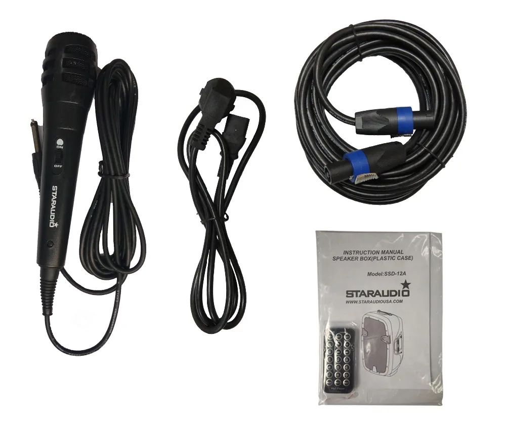 power plug of 12 inch 2000w speakers with mp3 player for disco stage dj pa system in school play