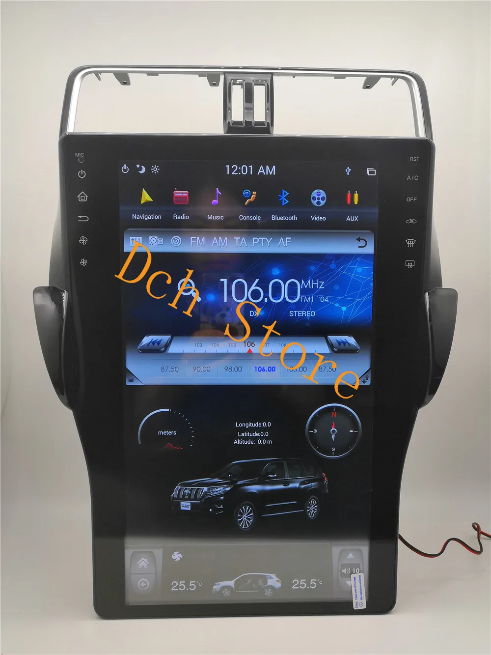 Вертикальный автомобильный DVD плеер tesla style 16 дюймов Android 9 0 GPS навигация для Toyota Land
