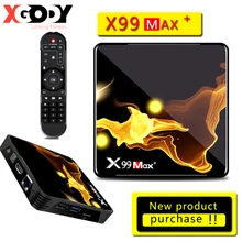 X99 MAX+ S905X3 Smart tv Box Android 9,0 4 ГБ 32 ГБ 64 Гб Wi-Fi 1000 м медиаплеер 8K декодирование видео гигабитный порт функция обучения
