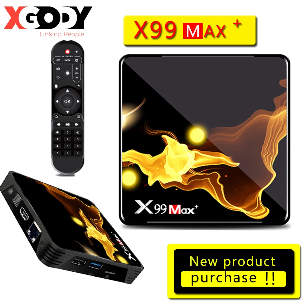 X99 MAX + S905X3 Смарт ТВ коробка Android 9 0 4 Гб оперативной памяти 32 встроенной 64 ГБ Wi Fi 1000M