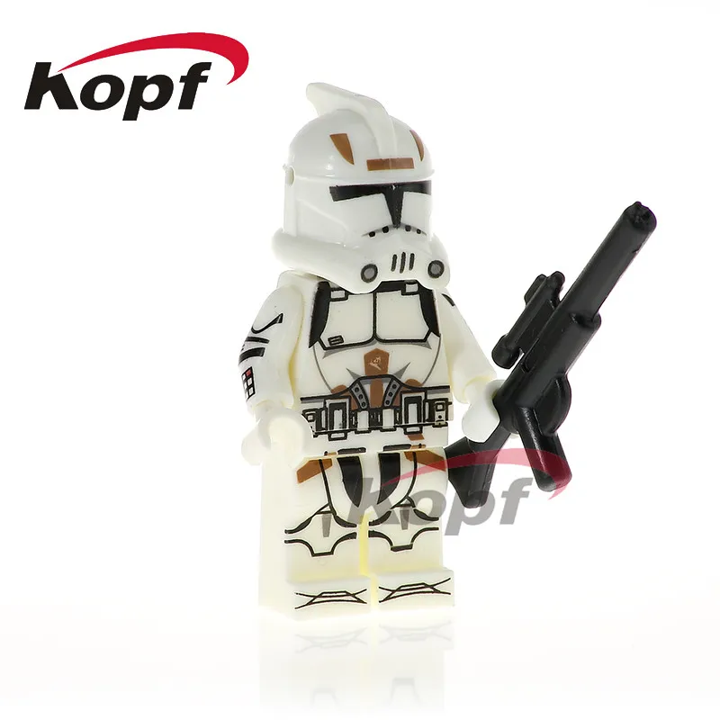 Building Blocks Single Sale Plastic Trooper Single Sale Model Army Military Trooper Han Solo Yoda Toys for children PG776