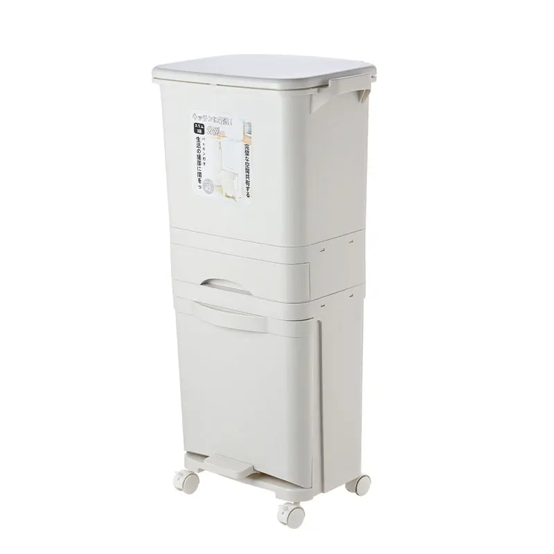 US $141.00 3842L Wet Dry Separation Garbage Can Pedal Storage Large Double Layers Trash Can Kitchen Waste Household Waste Bin 23 Layers