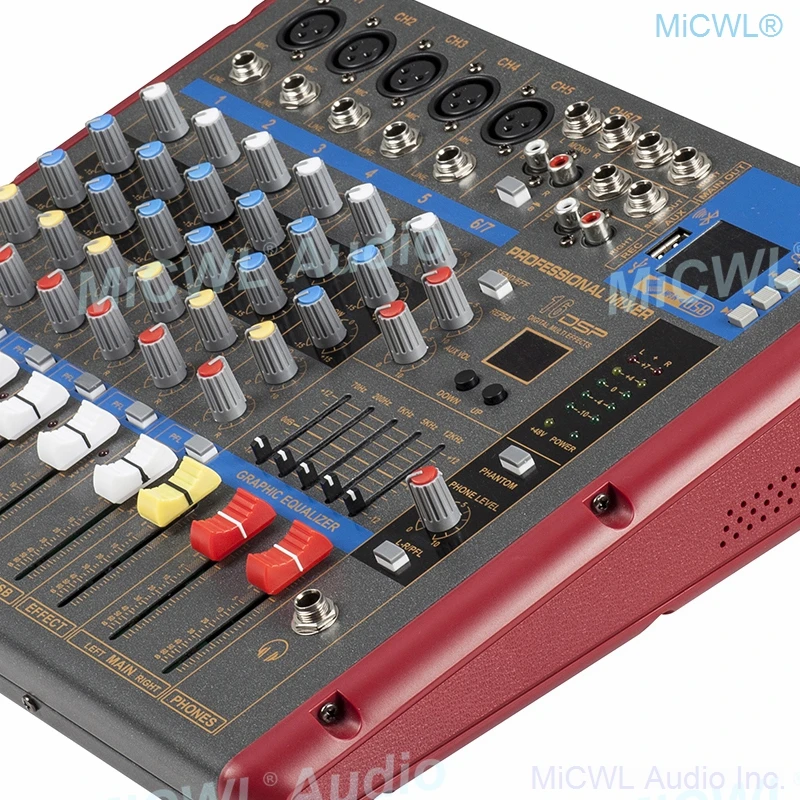 XR7 7 Channel Mixer 7 Microphones or a stereo