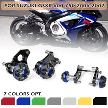 Двигатель GSXR600 GSXR750 06 07 рамки ползунковая защитная накладка для Suzuki GSXR 600 750 GSX-R 600 GSX-R 750 2006 2007