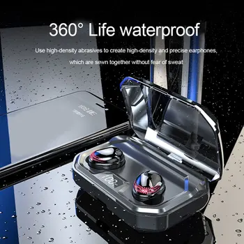 

Travel Running Stereo Sports Waterproof Noise Canceling Touch Control Handsfree Mini Auto Pairing Bluetooth Wireless Earbuds