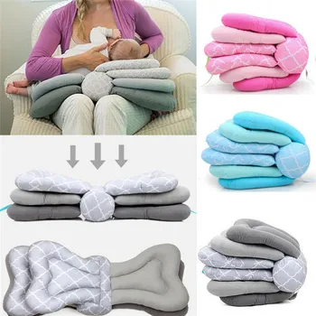 

2019 Hot Adjustable Nursing Maternity Breastfeeding Baby Soft Support Cushion Infant Baby Breast Feeding Layered Pillow
