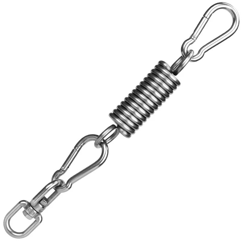

Stainless Steel Ceiling Spring Hook 360 Rotating Swing Hook for Hammock Veranda Seat Chair TP899