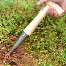 1 шт., лопатка из нержавеющей стали, деревянная лопатка для копания, ручные инструменты, Садовый цветок, рассада