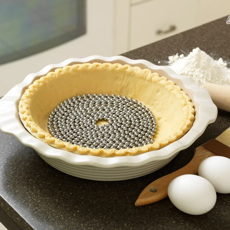 

Of Baker Stainless Steel Bead Necklace Baking Compressor Cooking Pie Chain Baking Tools Cooking Pie Chain