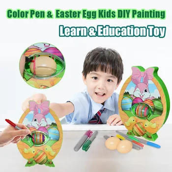 

Electrical DIY Painting Color Eggs Toy Color Pen Kids Easter Eggs Educational Toys toys for children juguetes zabawki игрушки