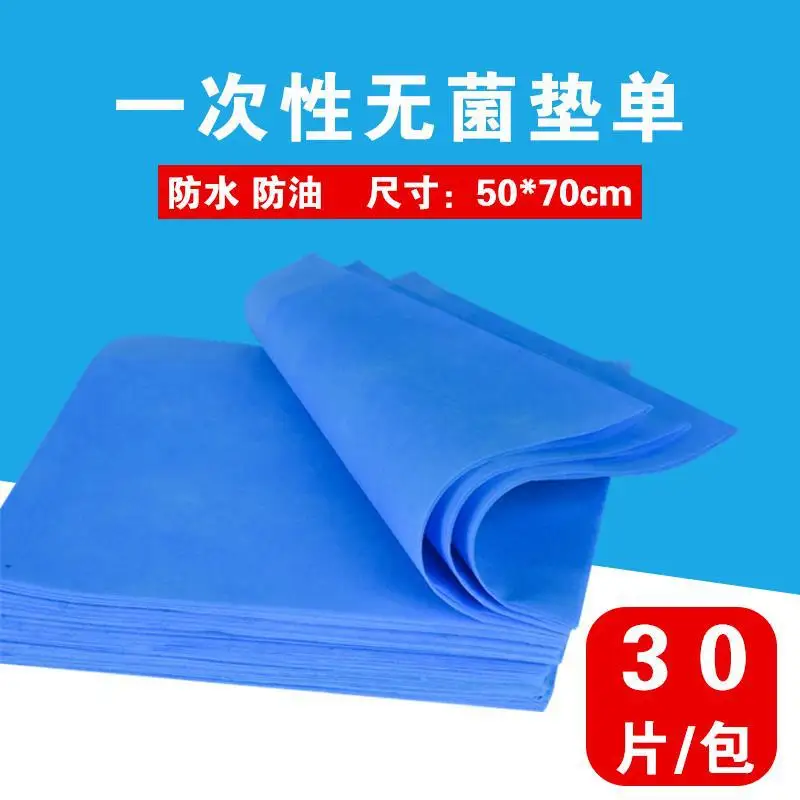 

Disposable Sterile Drawsheet Blue Nonwoven Fabric Waterproof Bed Sheet Beauty Salon Massage Nursing Care Drawsheet 50*70*30