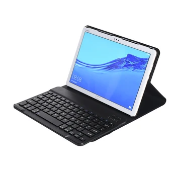 

For Huawei MediaPad M5 Lite Detachable Bluetooth Keyboard Case Tablet PU Leather Folio Case with Keyboard For MediaPad M5 Lite