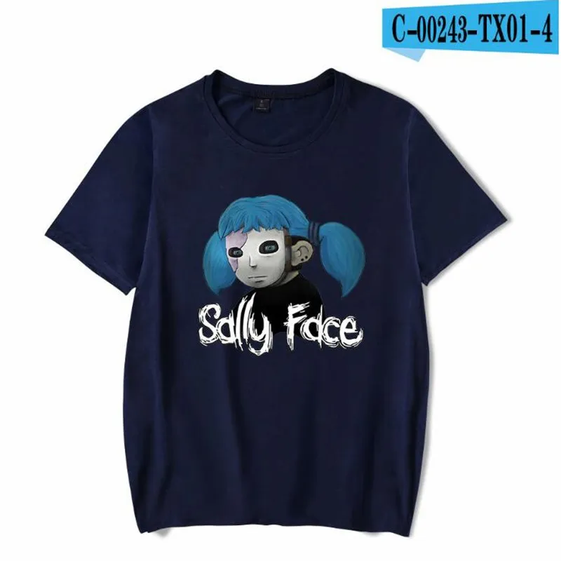 Футболка Sally Face, ужасная игра, женская и мужская футболка с коротким рукавом, летние повседневные хлопковые топы, хип-хоп Уличная одежда, футболки - Цвет: 1