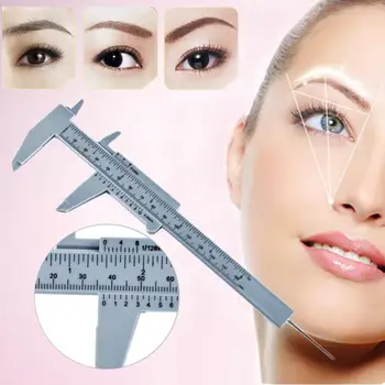 

Plastic Eyebrow Ruler Measuring Vernier Caliper Tattoo Microblading Caliper Ruler Permanent Makeup Measurement Tool 150MM TSLM1