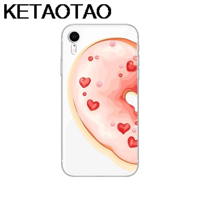 Фиолетовый KETAOTAO чехол для телефона с рисунком еды s для iPhone 4S 5C 5S 6S 7 8 SE 5 6 Plus XR XS Max чехол кристально чистый мягкий TPU чехол s - Цвет: Фиолетовый