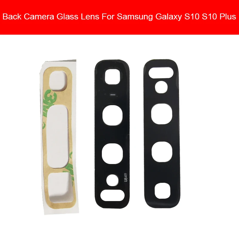 

Back Camera Glass Lens Cover For Samsung S10 S10+ Plus Rear Camera Glass Lens With Adhesive Sticker Repair Replacement Parts