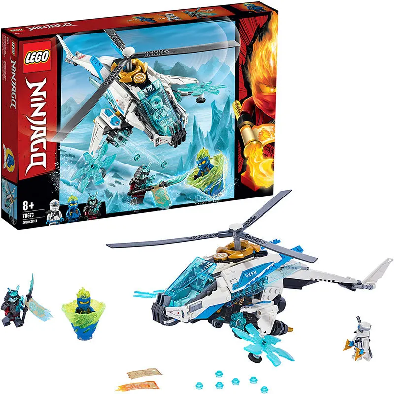 

June New Products Lego LEGO Phantom Ninja Series 70673 Ninja Likes High-Tech Helicopter