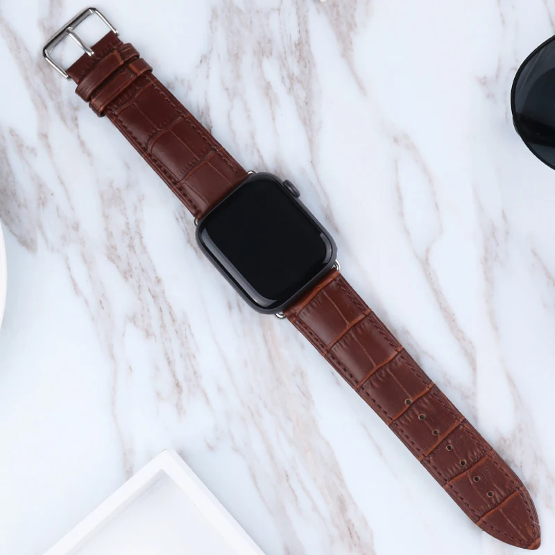 Кожаный ремешок-петля для apple watch 5 ремешок 44 мм 40 мм iwatch 42 мм 38 мм кожаный браслет для наручных часов браслет для apple watch 5 4 3