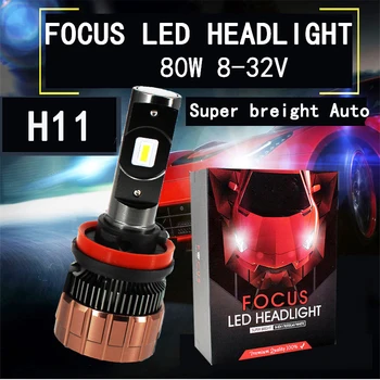 

Niters mini car H11 LED H7 LED headlight Bulbs 80w 12000LM H8 H1 9005 9006 9012 Auto focus Headlamps Fog light Kit