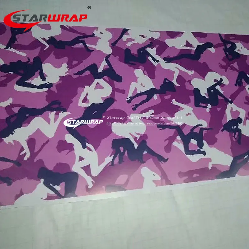 Starwrap черный и фиолетовый символ автомобиля Стайлинг воздушный релиз камуфляжная фольга виниловые автомобильные Обертывания Стикеры виниловых пленка для оклейки автомобиля рулон
