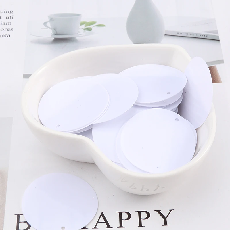 Description Picture 6 of item6mm 8mm 10mm 20mm 30mm  Flat Round Loose Sequins Paillettes Sewing Wedding Crafts, Women DIY Accessory Para Coser