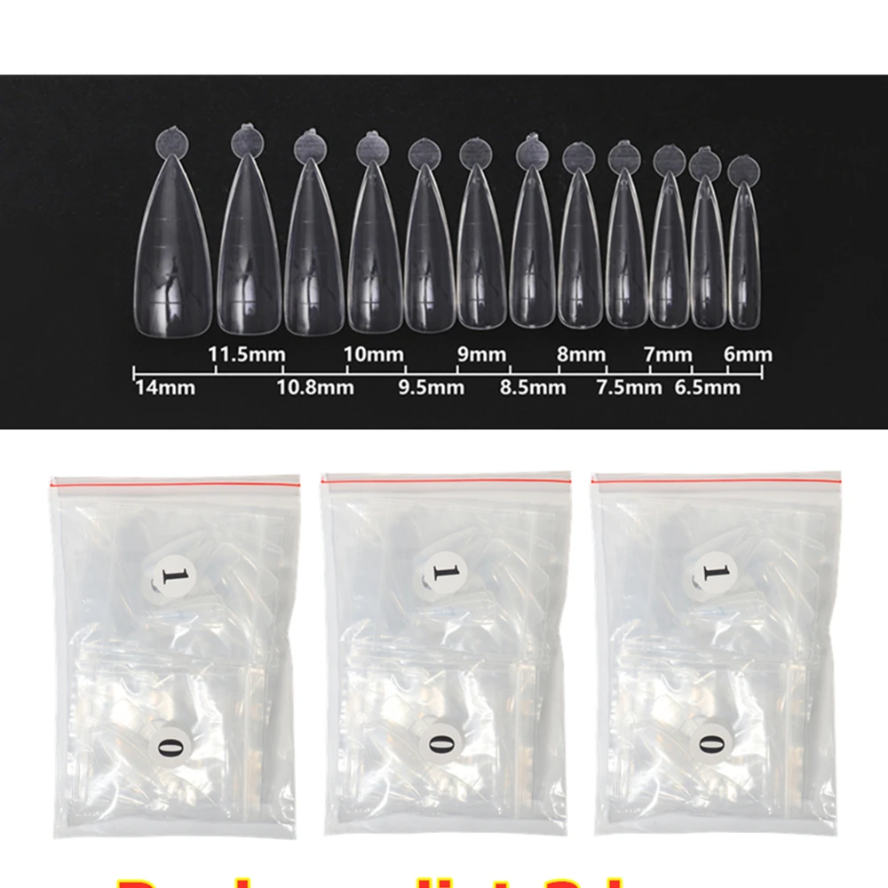 

240/280/300pcs Dual Nail Form French False Tips System UV Poly GEL Acrylic DIY Decoration Nail Art Extension Mold